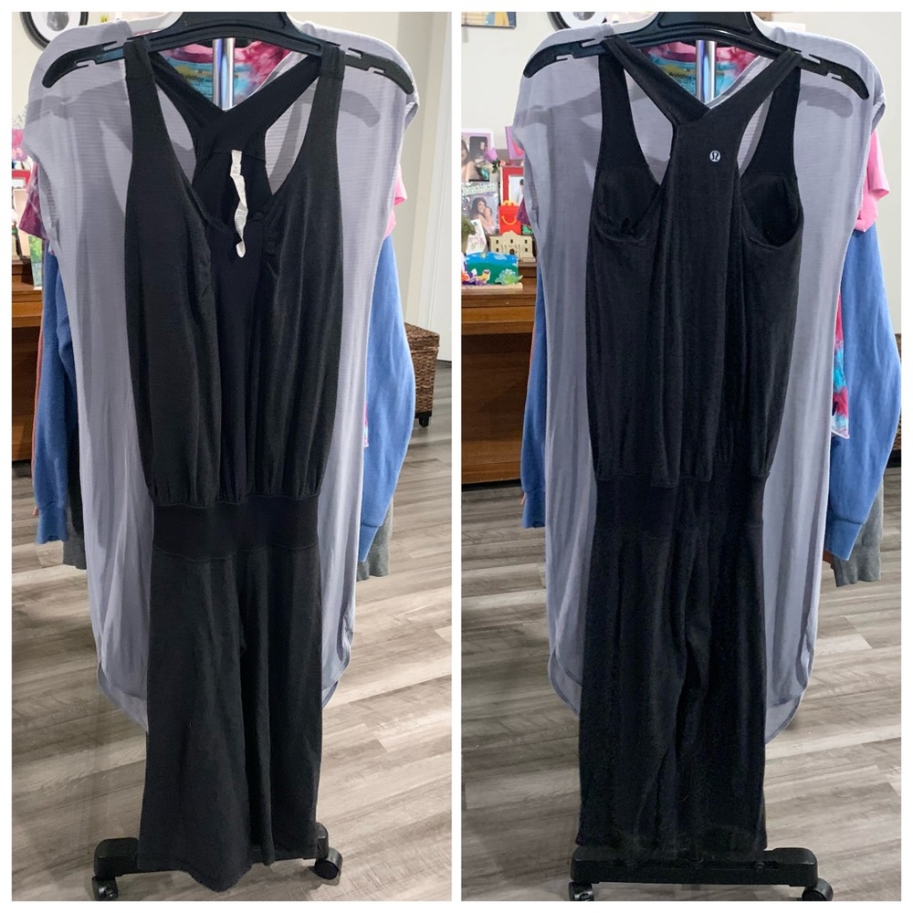 Lululemon Romo Her Romper Sz 6 Dark Grey